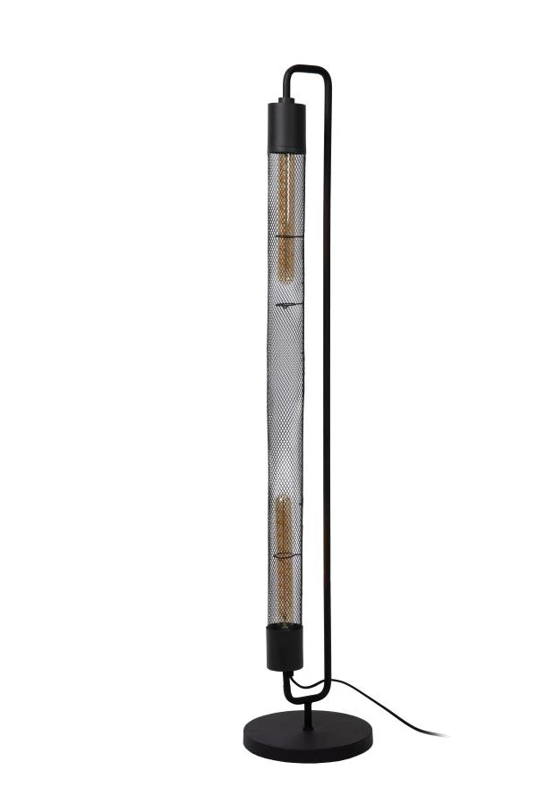 Lucide CALIXT - Floor lamp - 2xE27 - Black - turned off